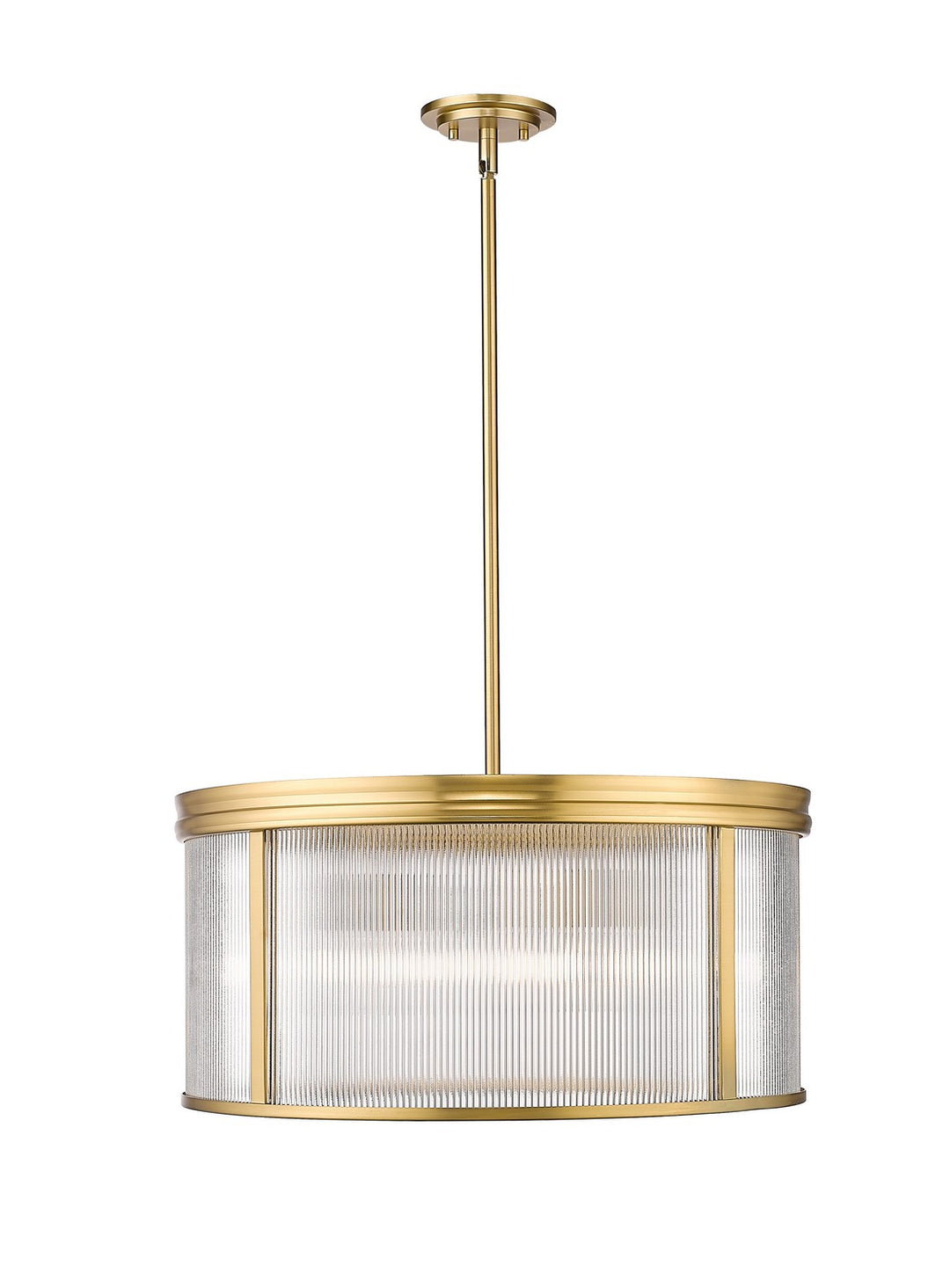 Carnaby Six Light Chandelier in Modern Gold - available from The Lighting Shoppe, trusted by Canadian homeowners
