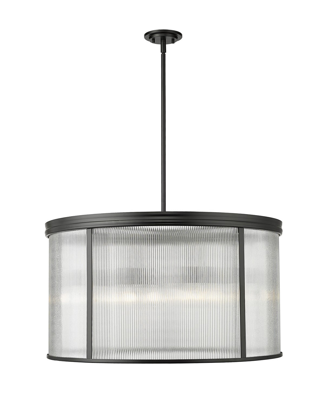 Carnaby Nine Light Chandelier in Matte Black - available from The Lighting Shoppe, trusted by Canadian homeowners