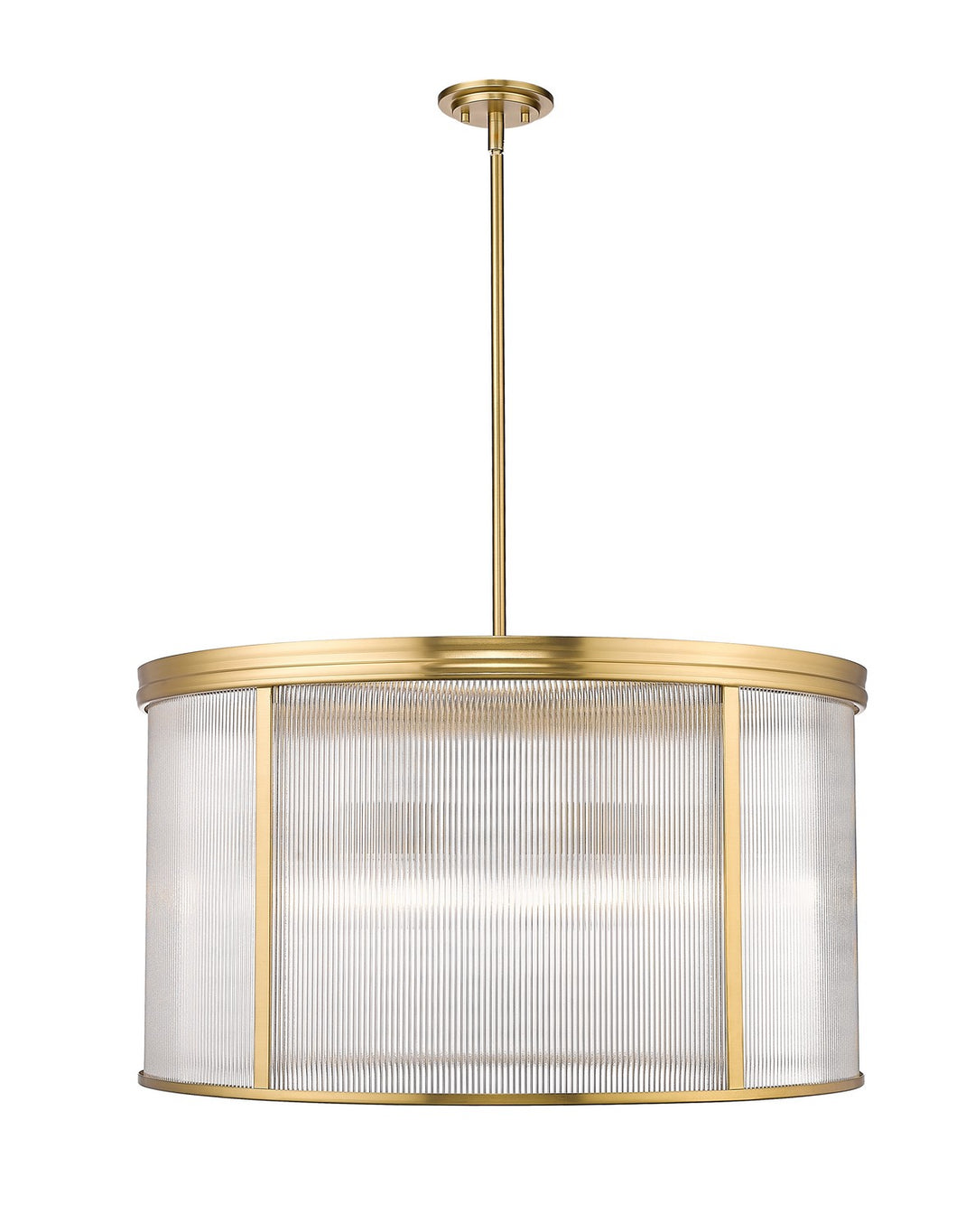 Carnaby Nine Light Chandelier in Modern Gold - available from The Lighting Shoppe, trusted by Canadian homeowners