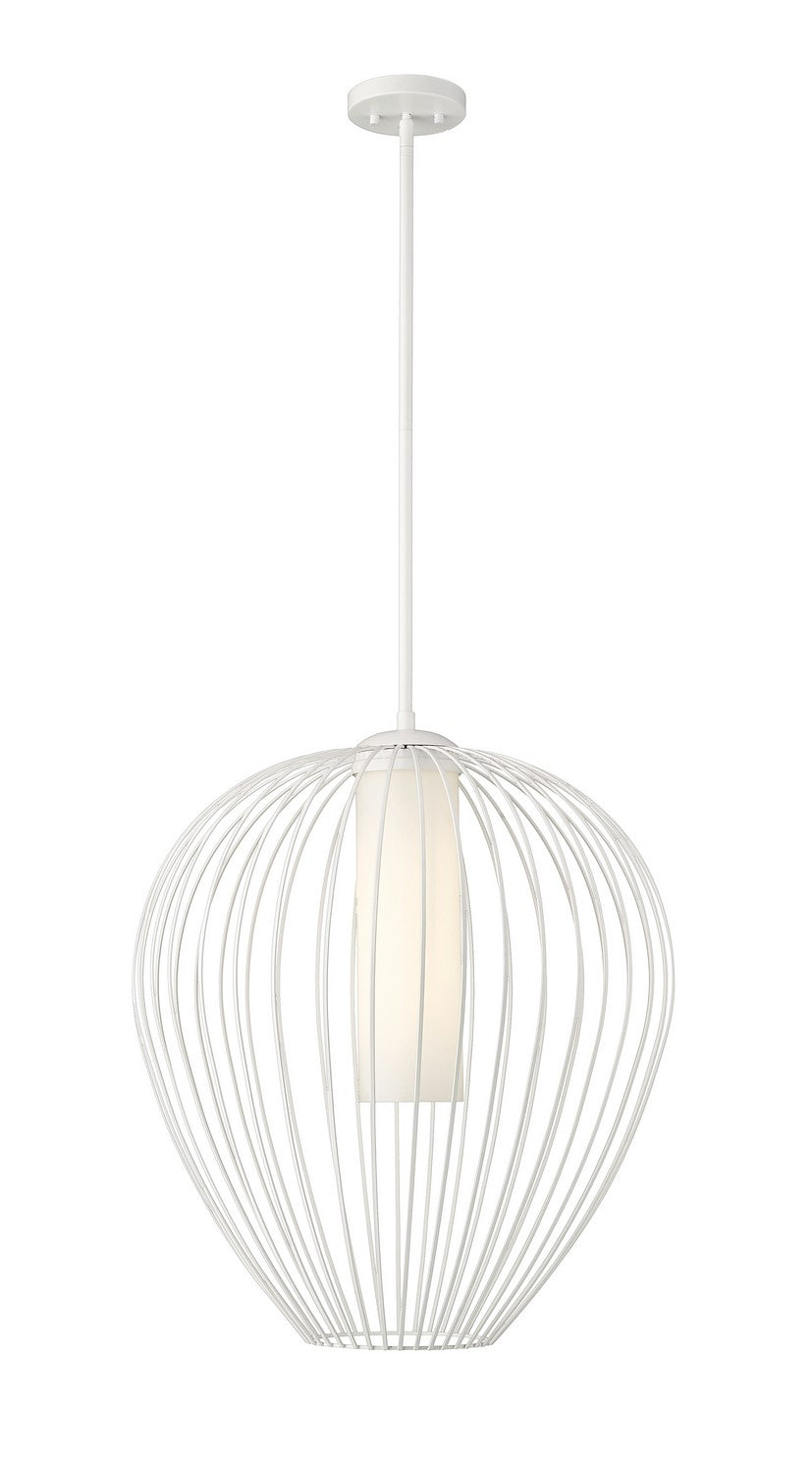 Savanti One Light Pendant in Textured White - available from The Lighting Shoppe, trusted by Canadian homeowners