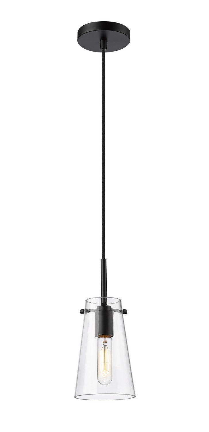 Kira One Light Pendant in Matte Black - available from The Lighting Shoppe, trusted by Canadian homeowners