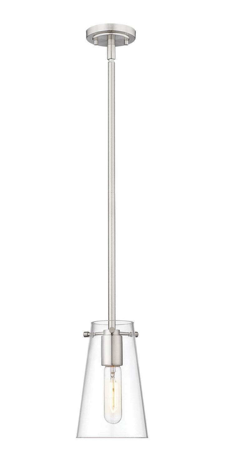 Kira One Light Pendant in Brushed Nickel - available from The Lighting Shoppe, trusted by Canadian homeowners