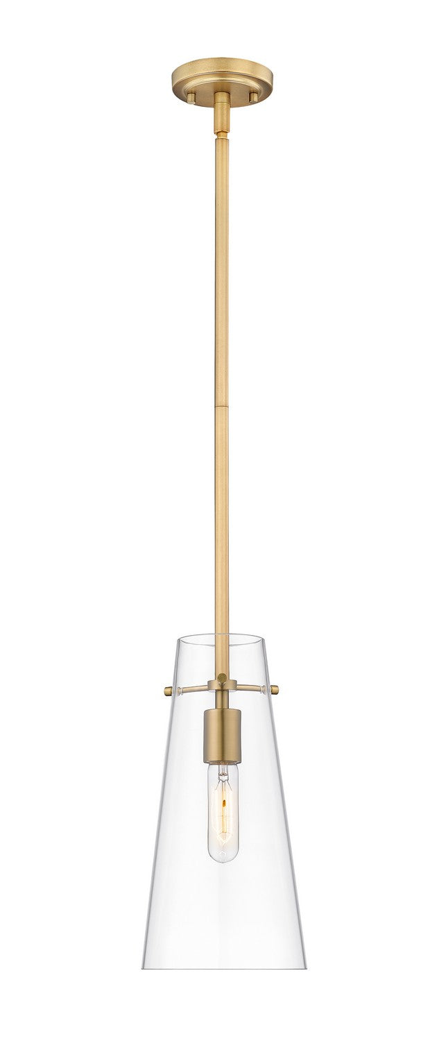 Kira One Light Pendant in Modern Gold - available from The Lighting Shoppe, trusted by Canadian homeowners