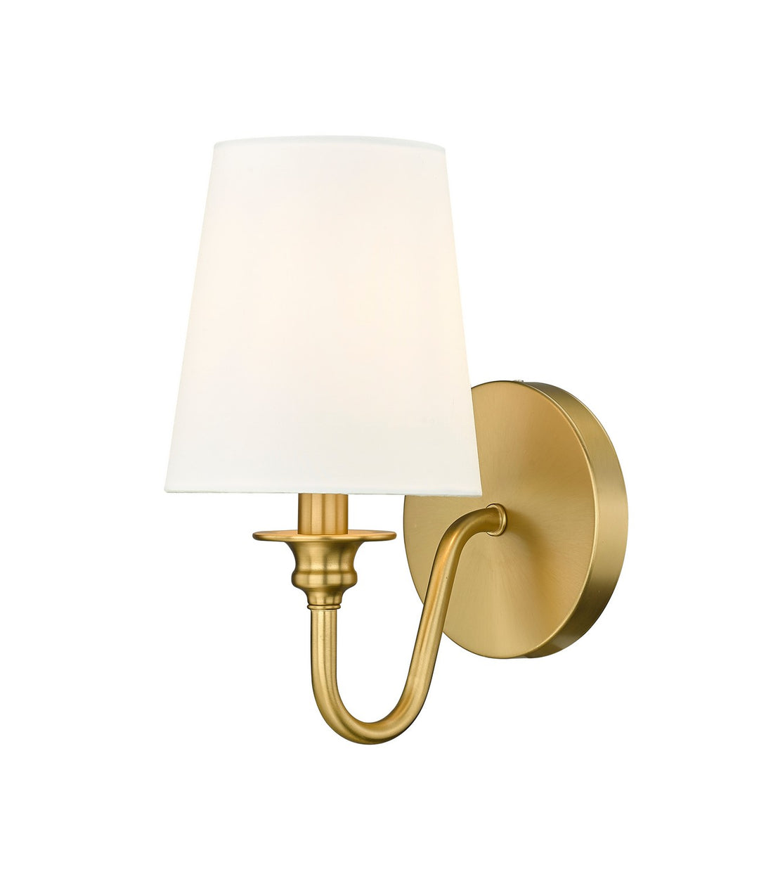 Gianna One Light Wall Sconce in Modern Gold - available from The Lighting Shoppe, trusted by Canadian homeowners