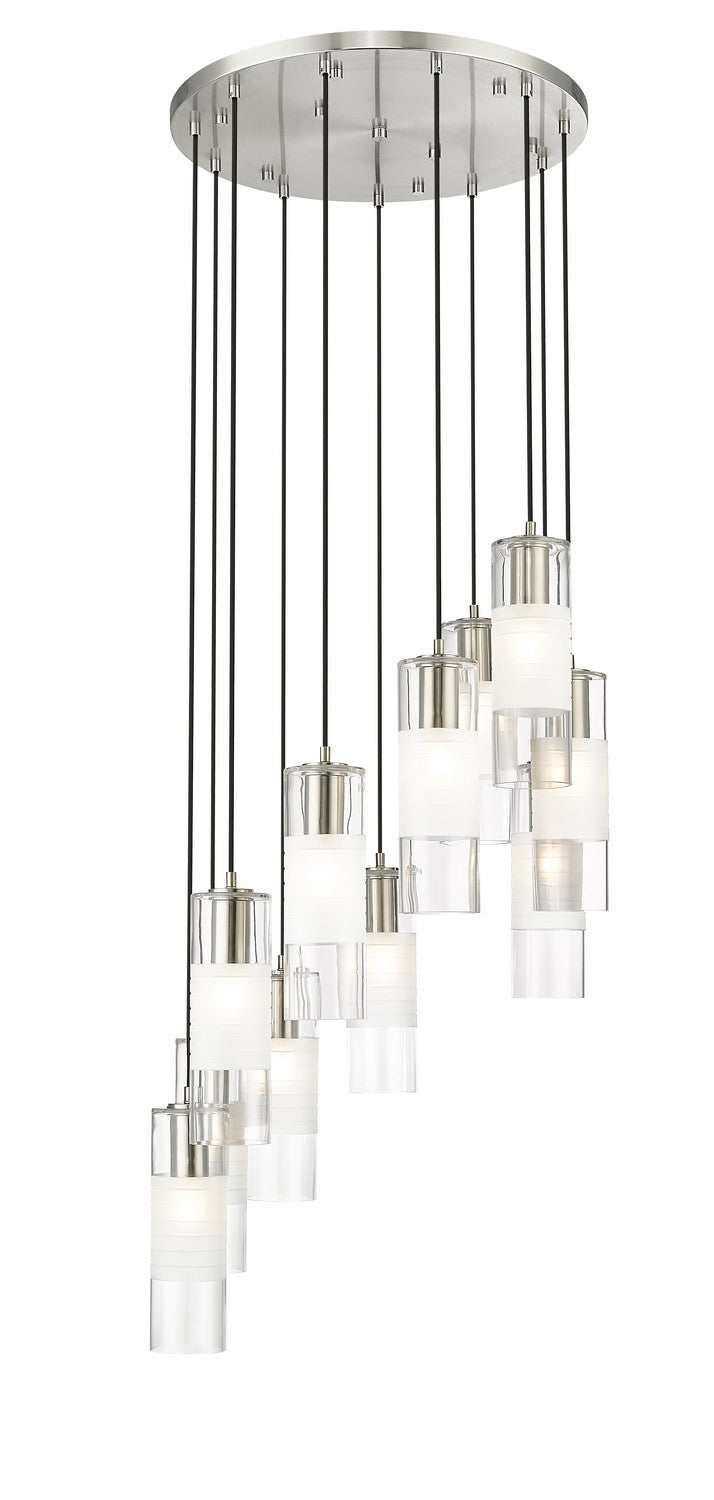 Alton 11 Light Chandelier in Brushed Nickel - available from The Lighting Shoppe, trusted by Canadian homeowners