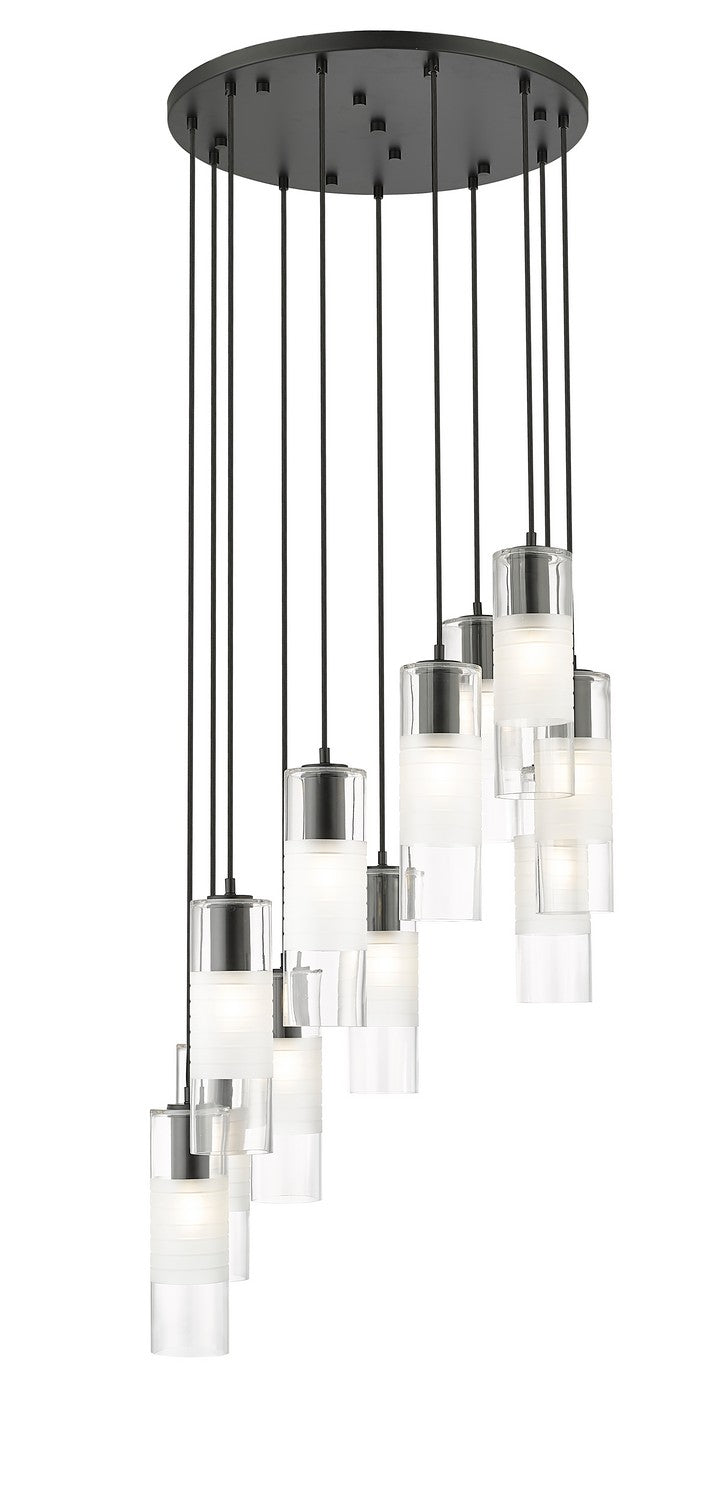 Alton 11 Light Chandelier in Matte Black - available from The Lighting Shoppe, trusted by Canadian homeowners