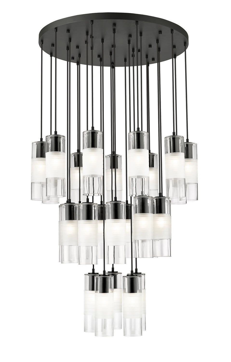 Alton 27 Light Chandelier in Matte Black - available from The Lighting Shoppe, trusted by Canadian homeowners
