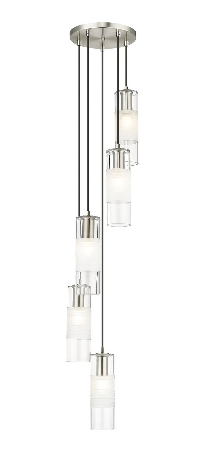 Alton Five Light Chandelier in Brushed Nickel - available from The Lighting Shoppe, trusted by Canadian homeowners