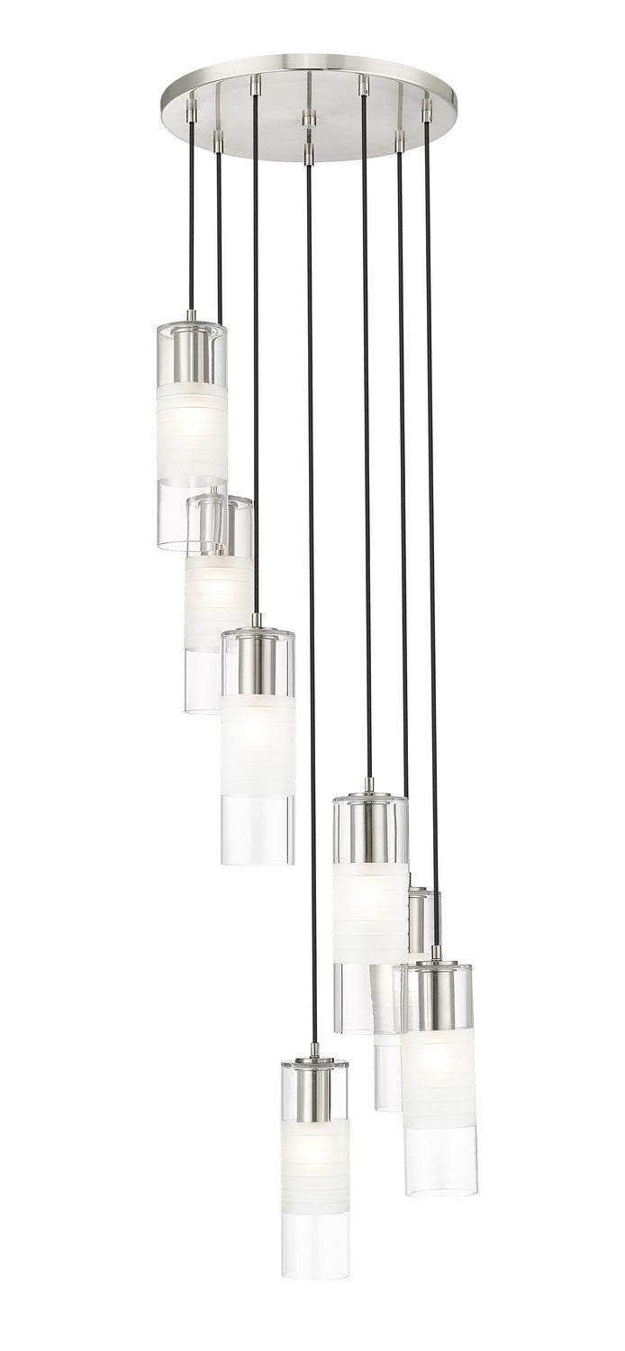 Alton Seven Light Chandelier in Brushed Nickel - available from The Lighting Shoppe, trusted by Canadian homeowners