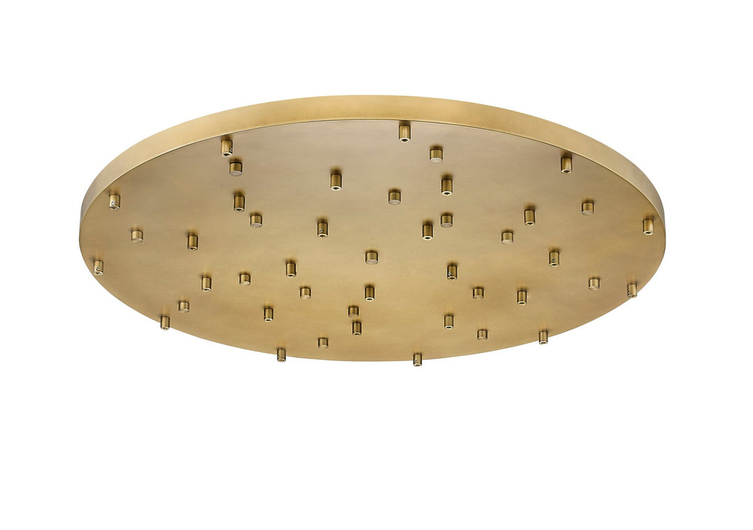 Multi Point Canopy 27 Light Ceiling Plate in Modern Gold - available from The Lighting Shoppe, trusted by Canadian homeowners