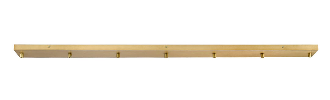 Multi Point Canopy Seven Light Ceiling Plate in Modern Gold - available from The Lighting Shoppe, trusted by Canadian homeowners