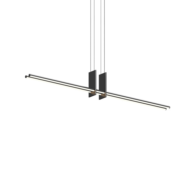 Fino Duo LED Pendant in Satin Black - available from The Lighting Shoppe, trusted by Canadian homeowners