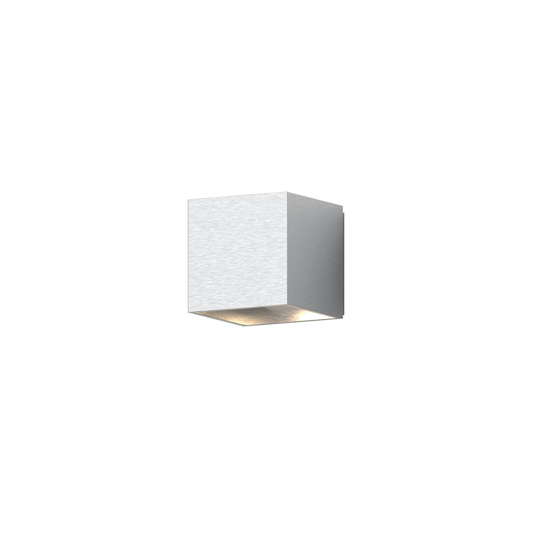 Qube LED Wall Sconce in Natural Anodized - available from The Lighting Shoppe, trusted by Canadian homeowners