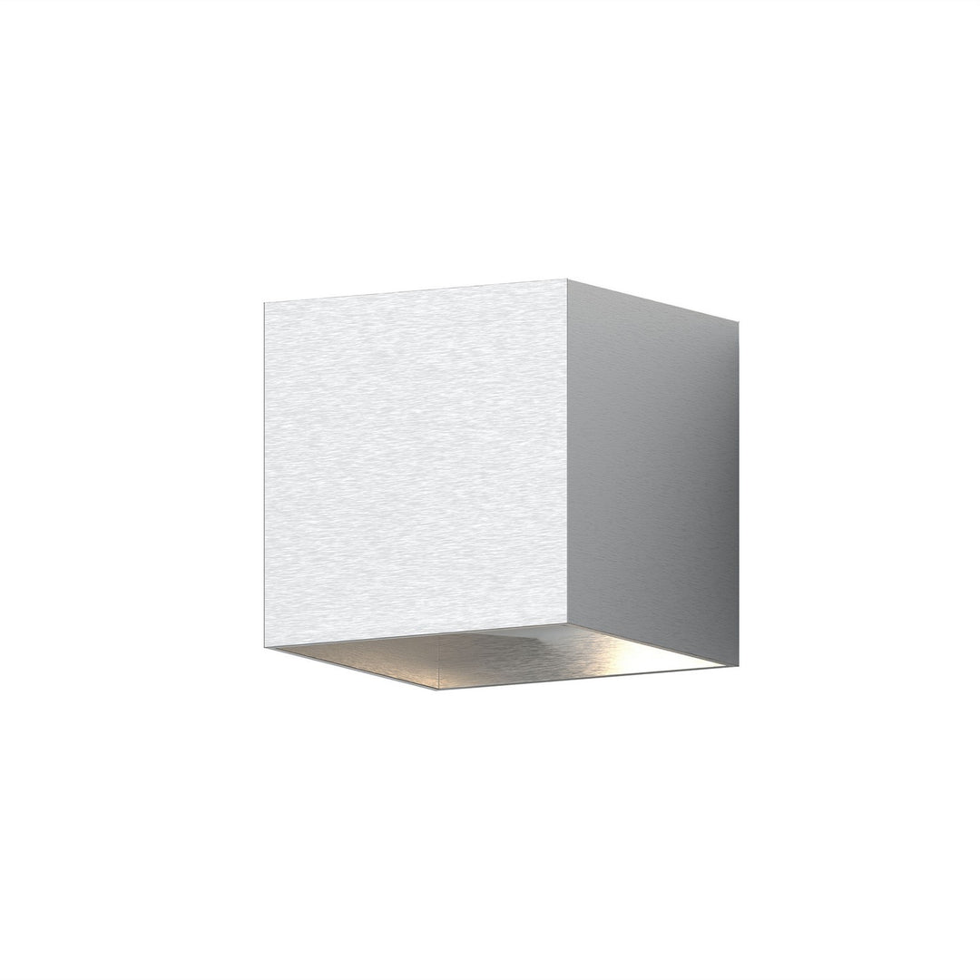 Qube LED Wall Sconce in Natural Anodized - available from The Lighting Shoppe, trusted by Canadian homeowners