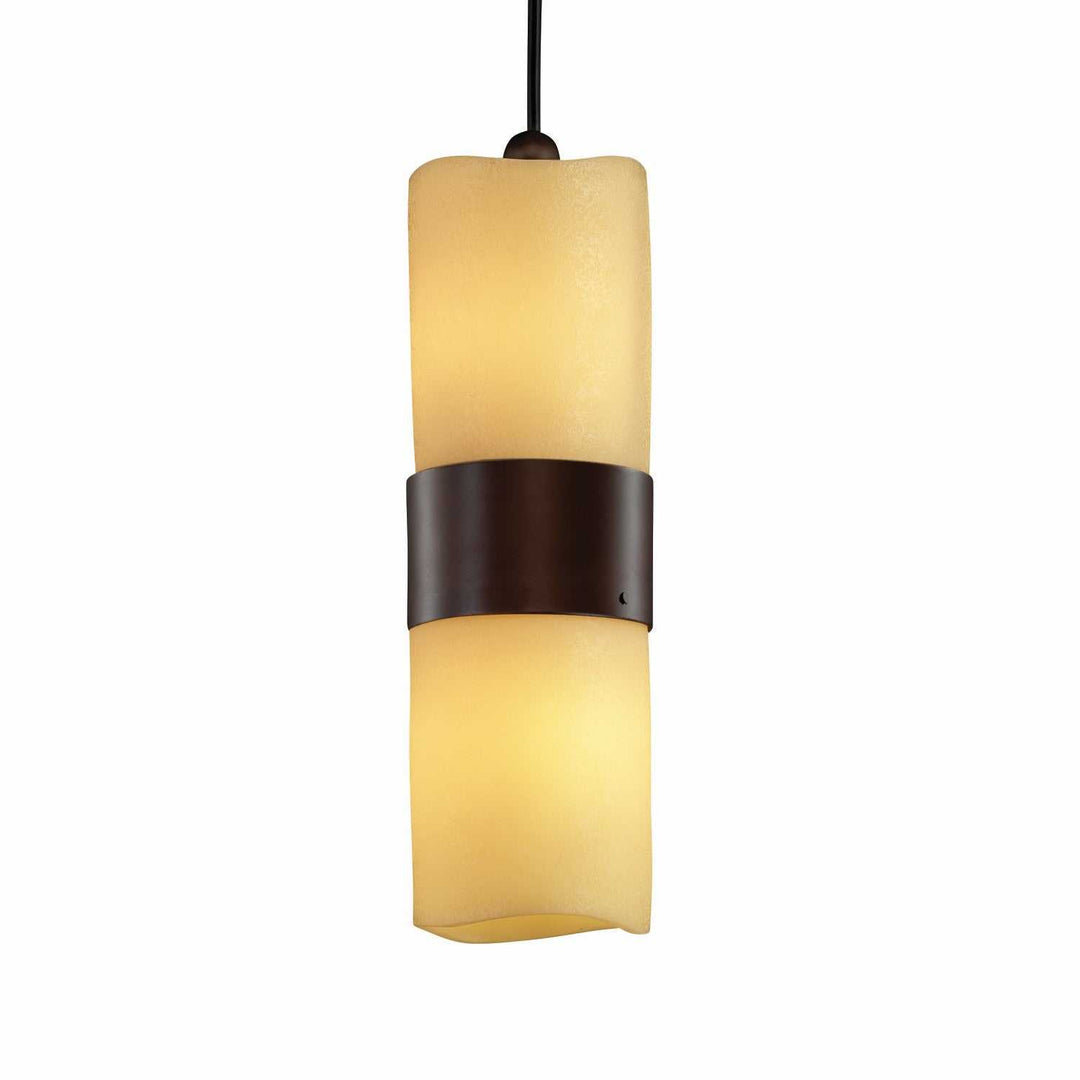CandleAria LED Pendant in Dark Bronze Justice Designs