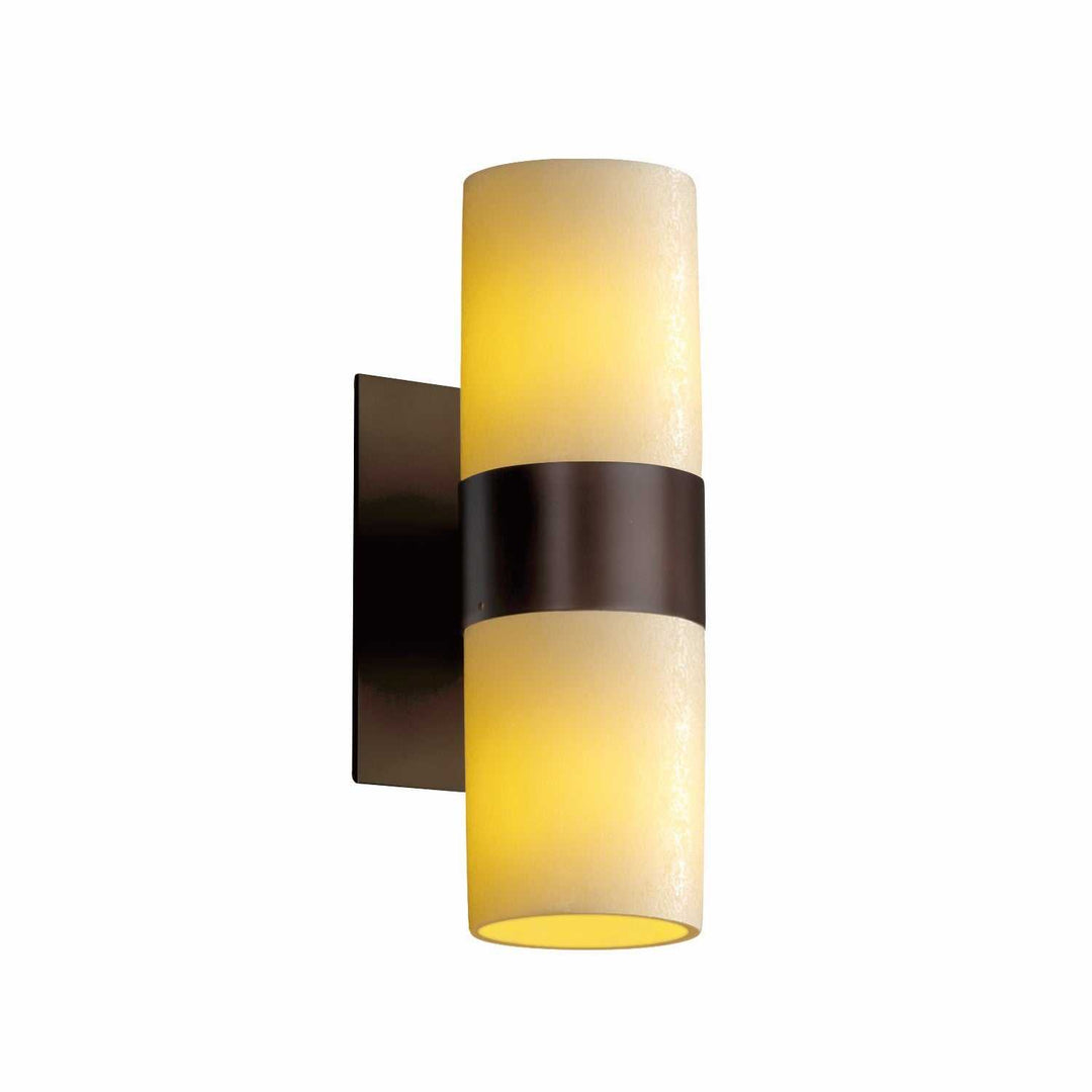 CandleAria LED Wall Sconce in Dark Bronze Justice Designs
