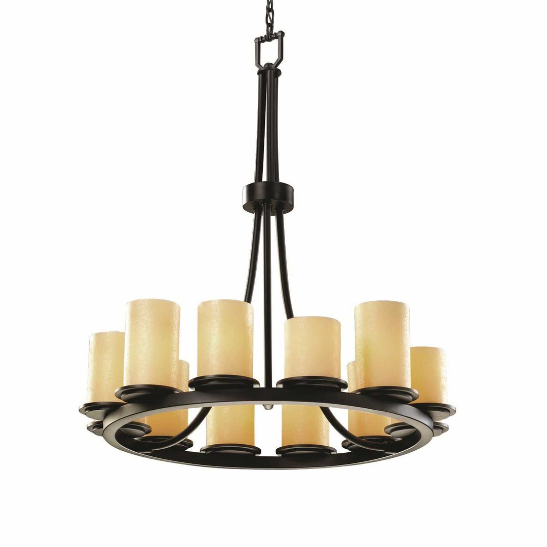 CandleAria LED Chandelier in Matte Black Justice Designs