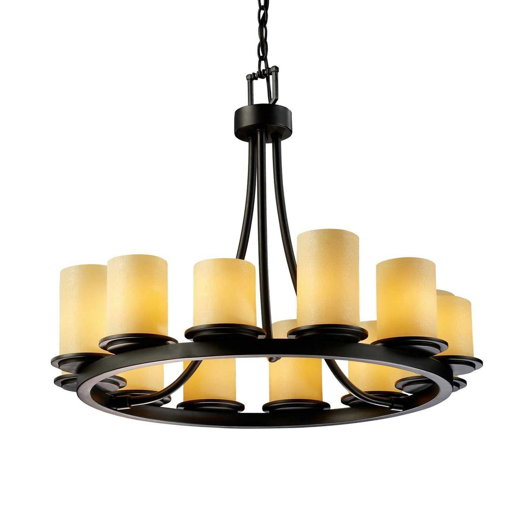 CandleAria LED Chandelier in Matte Black Justice Designs