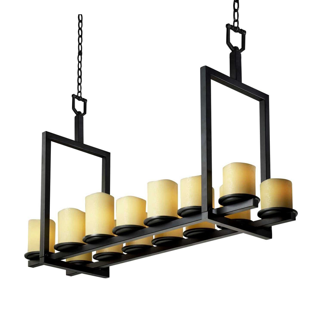 CandleAria LED Chandelier in Matte Black Justice Designs