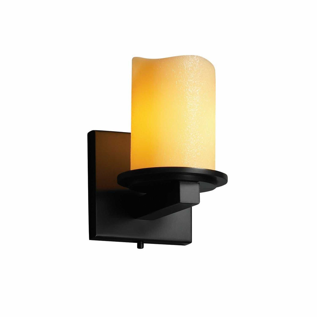 CandleAria LED Wall Sconce in Matte Black Justice Designs