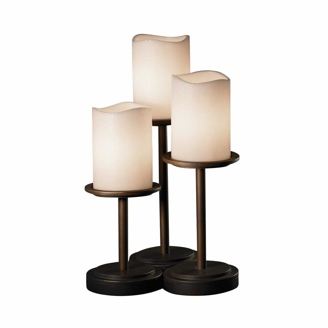CandleAria LED Table Lamp in Dark Bronze Justice Designs