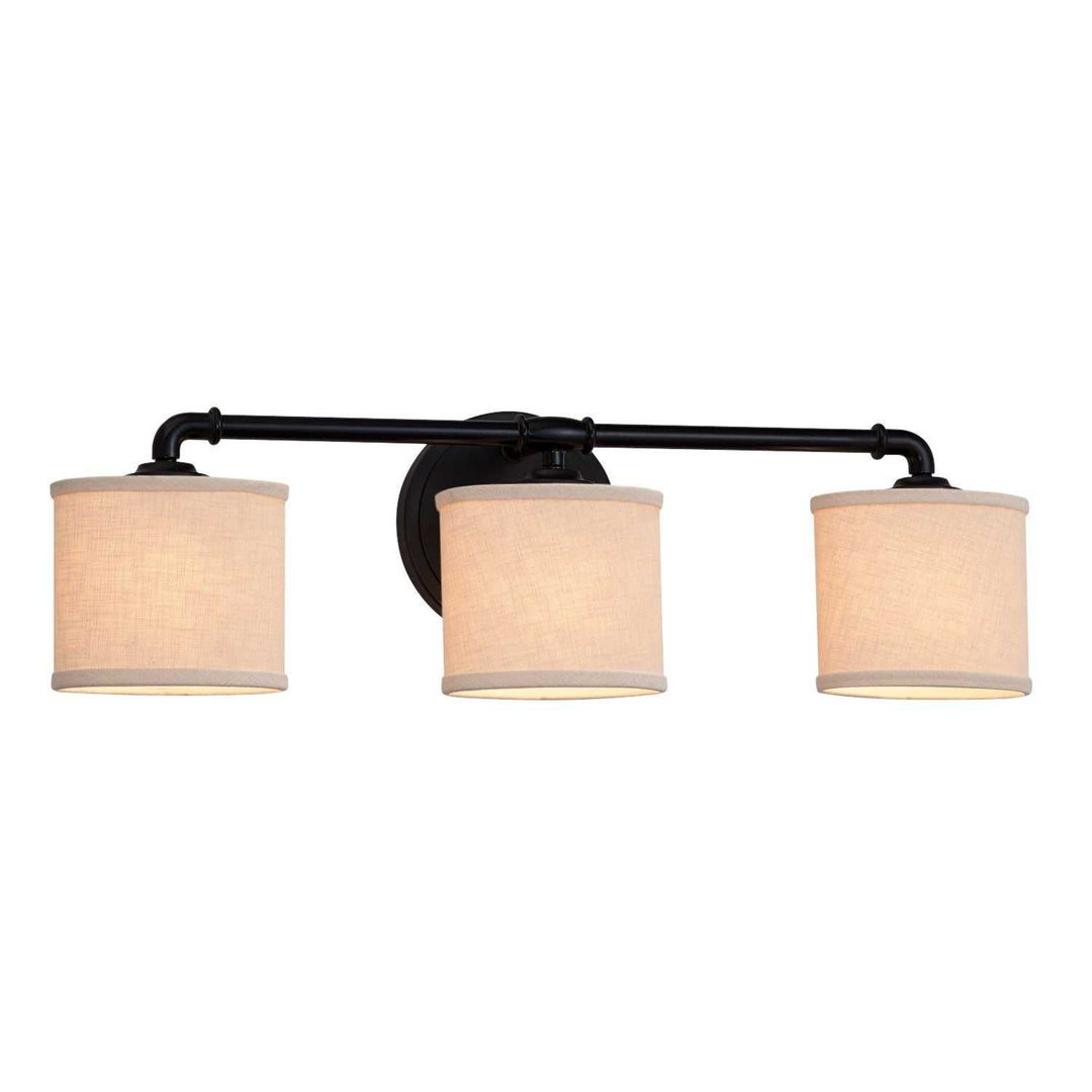 Textile LED Bath Bar in Matte Black Justice Designs