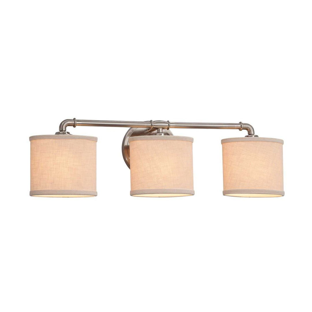 Textile LED Bath Bar in Brushed Nickel Justice Designs