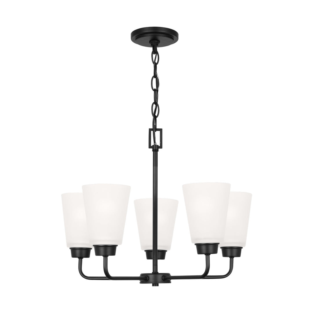 Generation Lighting Canada - 3115205-112 - Five Light Chandelier - Kerrville - Midnight Black