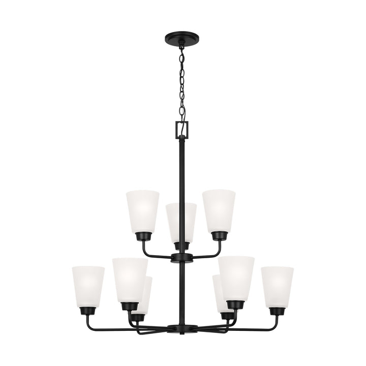 Generation Lighting Canada - 3115209-112 - Nine Light Chandelier - Kerrville - Midnight Black