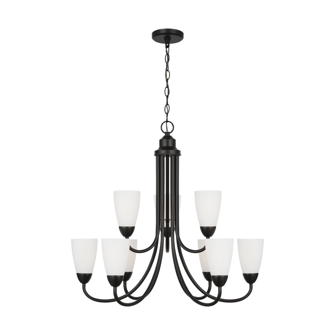Generation Lighting Canada - 3120209-112 - Nine Light Chandelier - Seville - Midnight Black