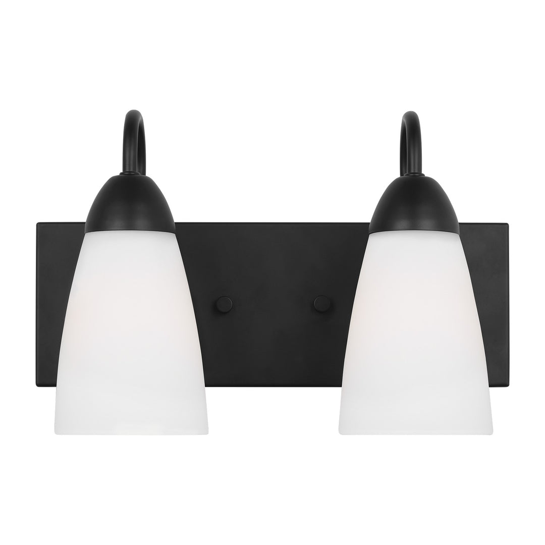 Seville Two Light Wall / Bath in Midnight Black - available from The Lighting Shoppe, trusted by Canadian homeowners