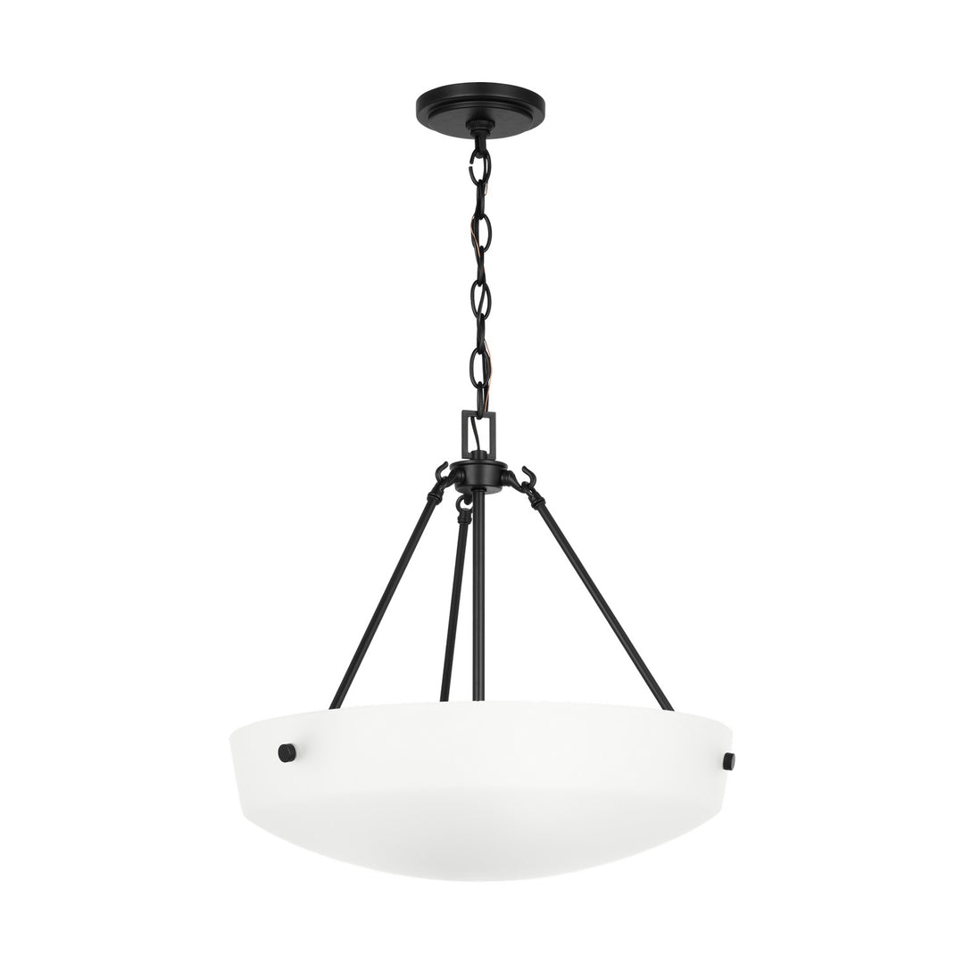 Generation Lighting Canada - 6615203-112 - Three Light Pendant - Kerrville - Midnight Black