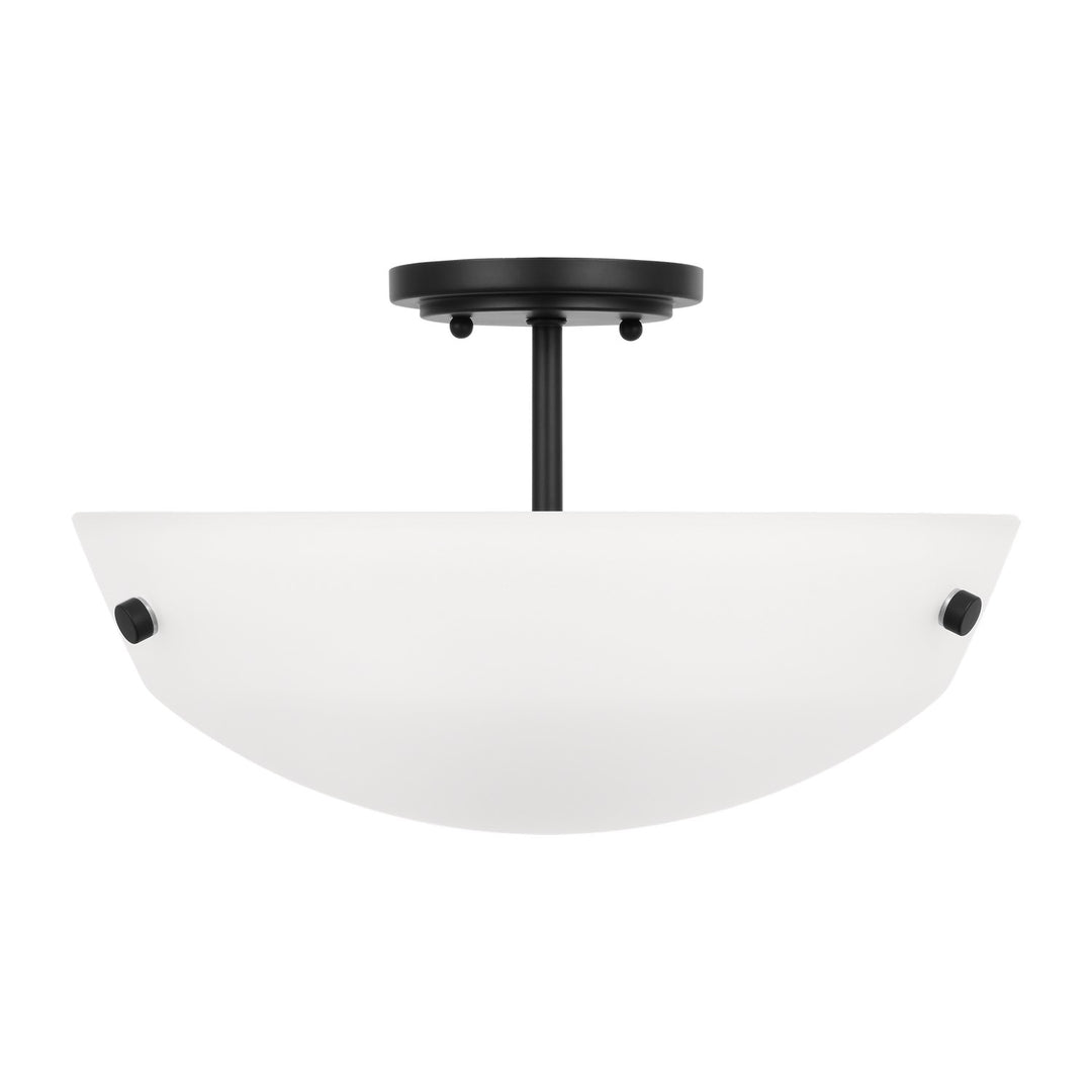 Generation Lighting Canada - 7715202-112 - Two Light Semi-Flush Convertible Pendant - Kerrville - Midnight Black
