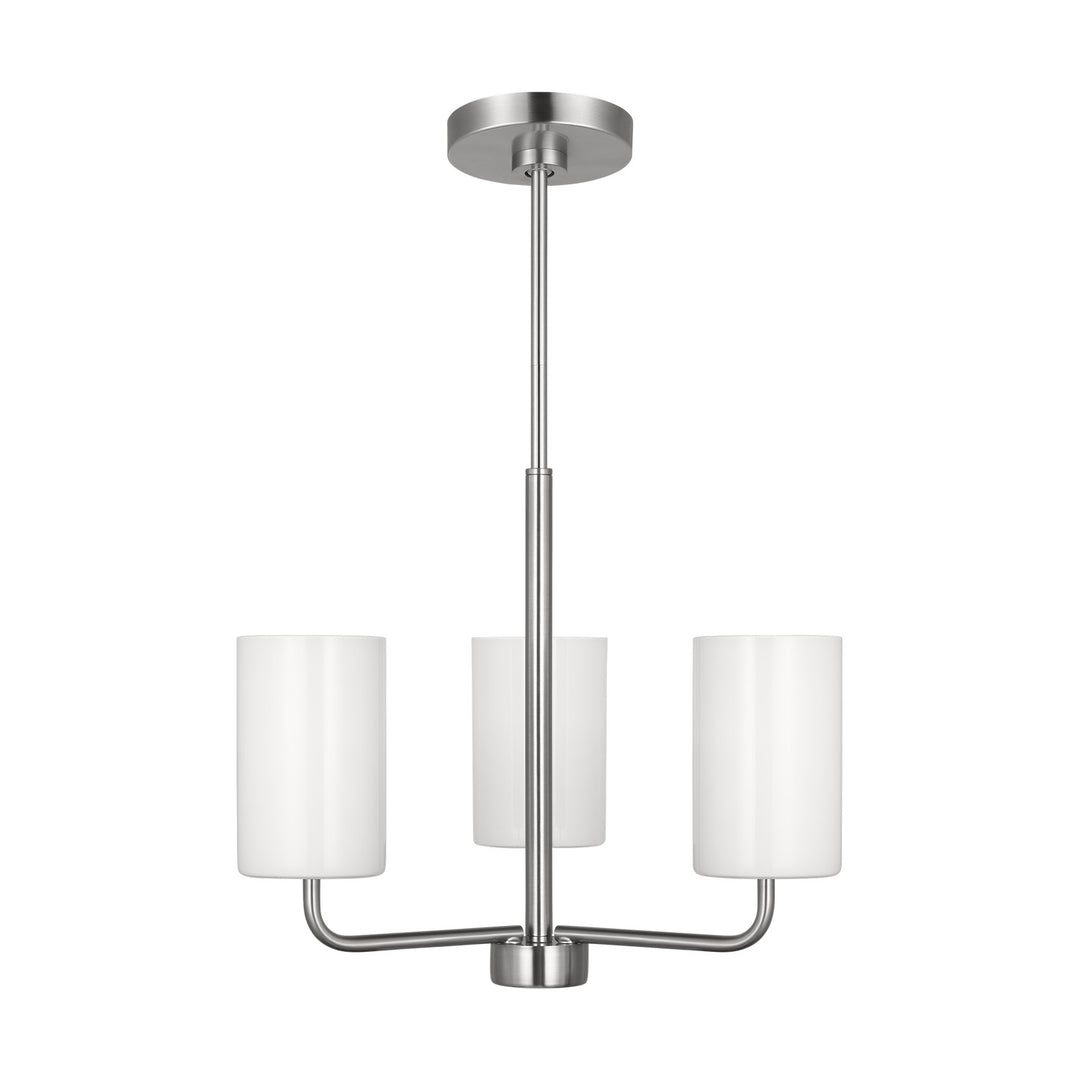 Generation Lighting Canada - GLC1003BS - Three Light Chandelier - Rhett - Brushed Steel