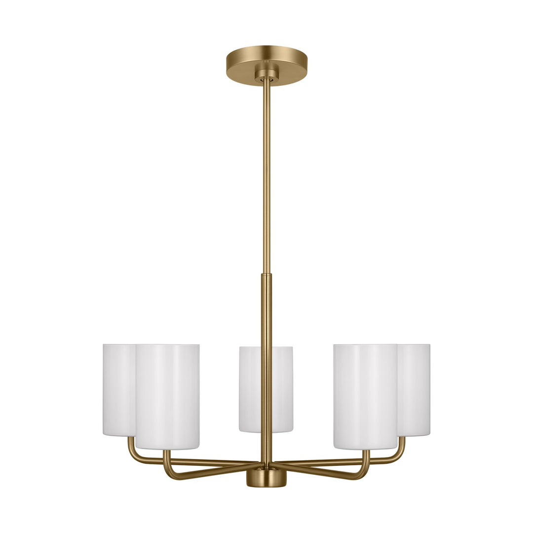 Generation Lighting Canada - GLC1015SB - Five Light Chandelier - Rhett - Satin Brass