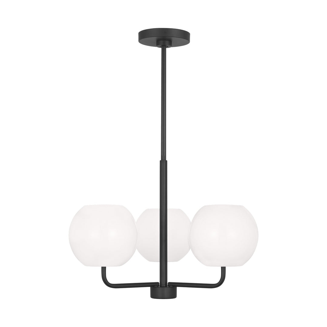 Generation Lighting Canada - GLC1043MBK - Three Light Chandelier - Rory - Midnight Black