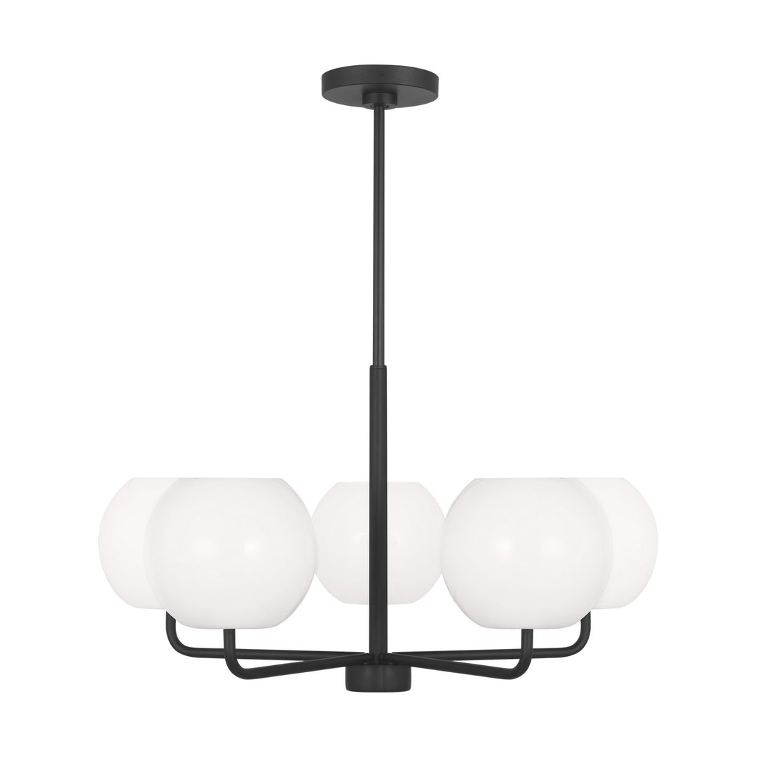 Generation Lighting Canada - GLC1055MBK - Five Light Chandelier - Rory - Midnight Black