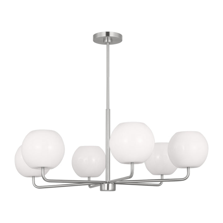 Generation Lighting Canada - GLC1066BS - Six Light Chandelier - Rory - Brushed Steel