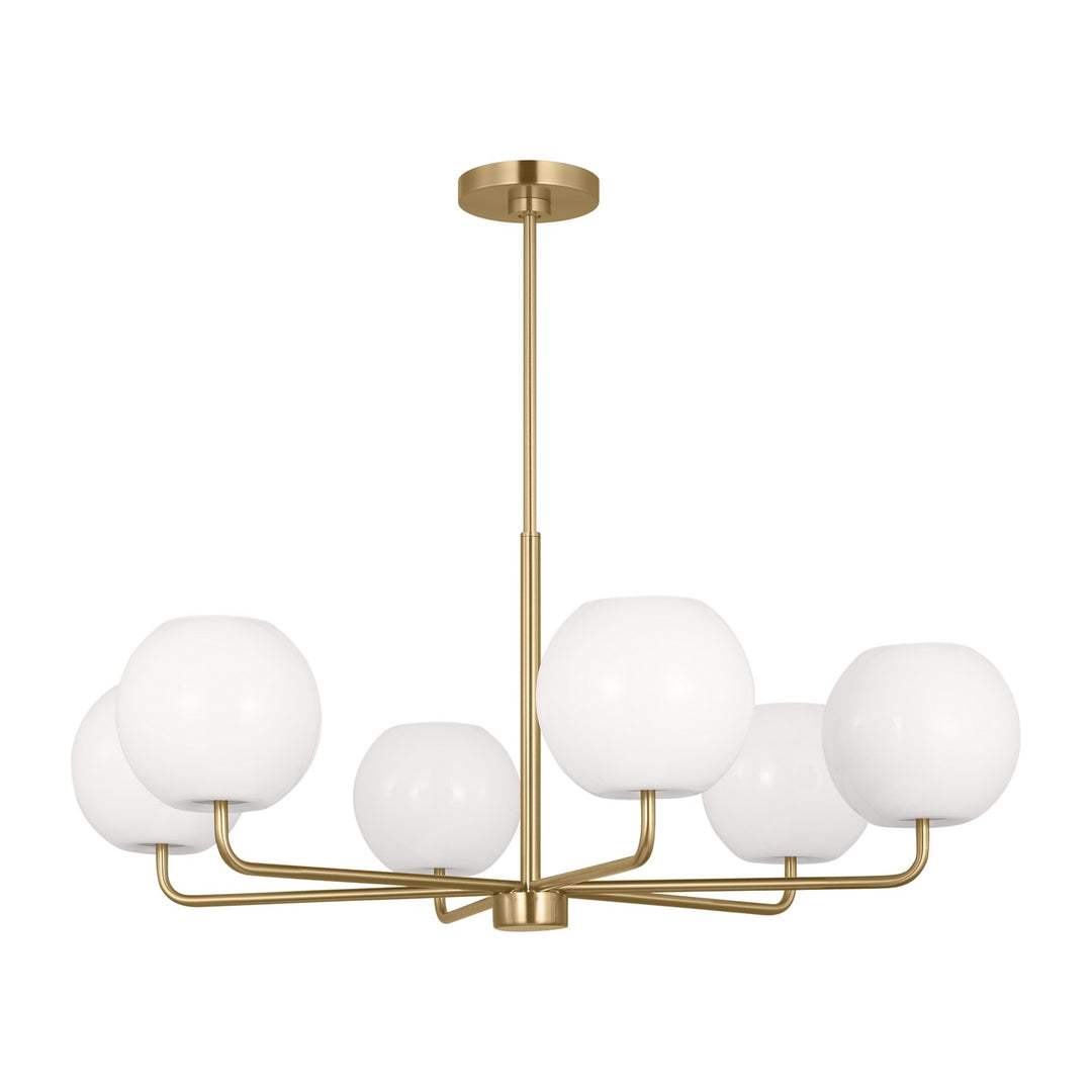 Generation Lighting Canada - GLC1066SB - Six Light Chandelier - Rory - Satin Brass