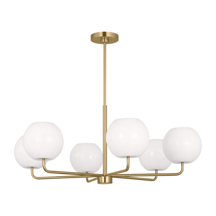 Generation Lighting Canada - GLC1066SB - Six Light Chandelier - Rory - Satin Brass