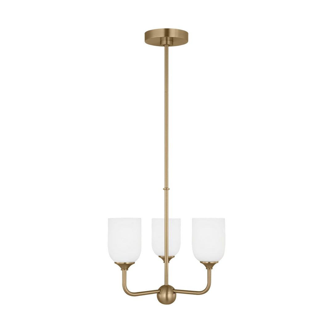 Generation Lighting Canada - GLC1073SB - Three Light Chandelier - Emile - Satin Brass