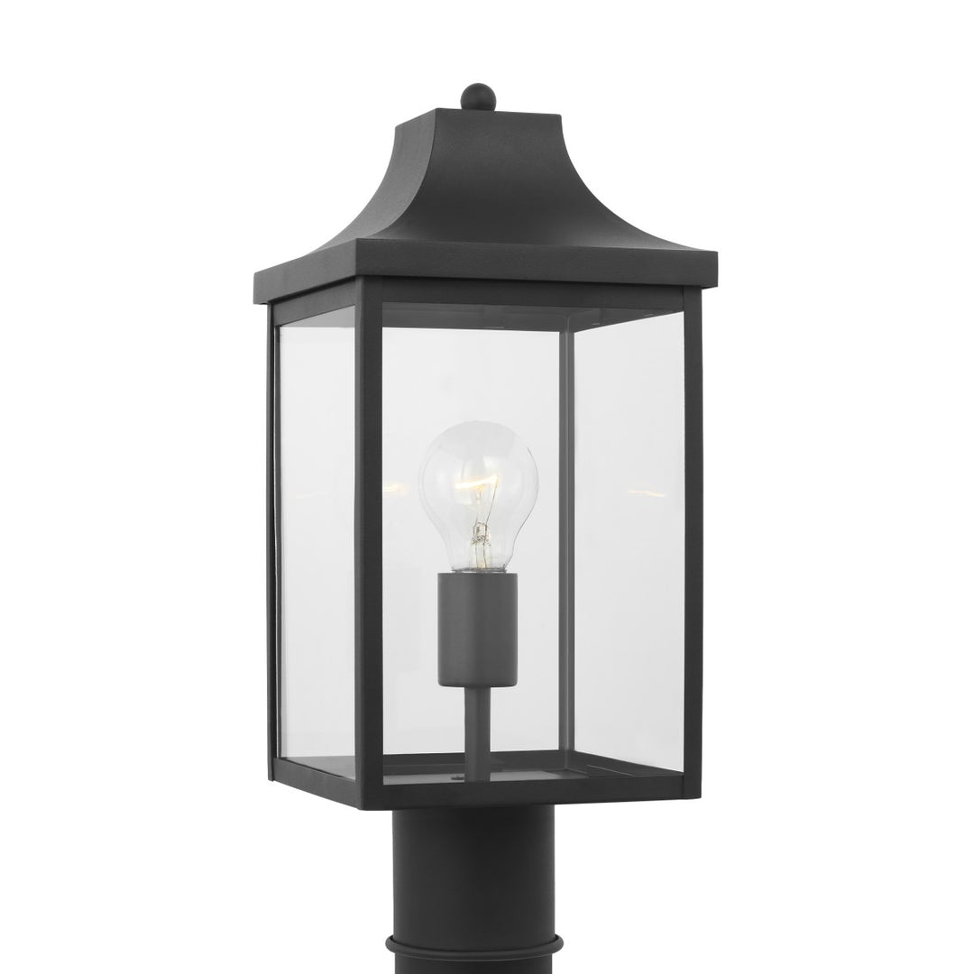 Say brook One Light Post Mount in Textured Black - available from The Lighting Shoppe, trusted by Canadian homeowners