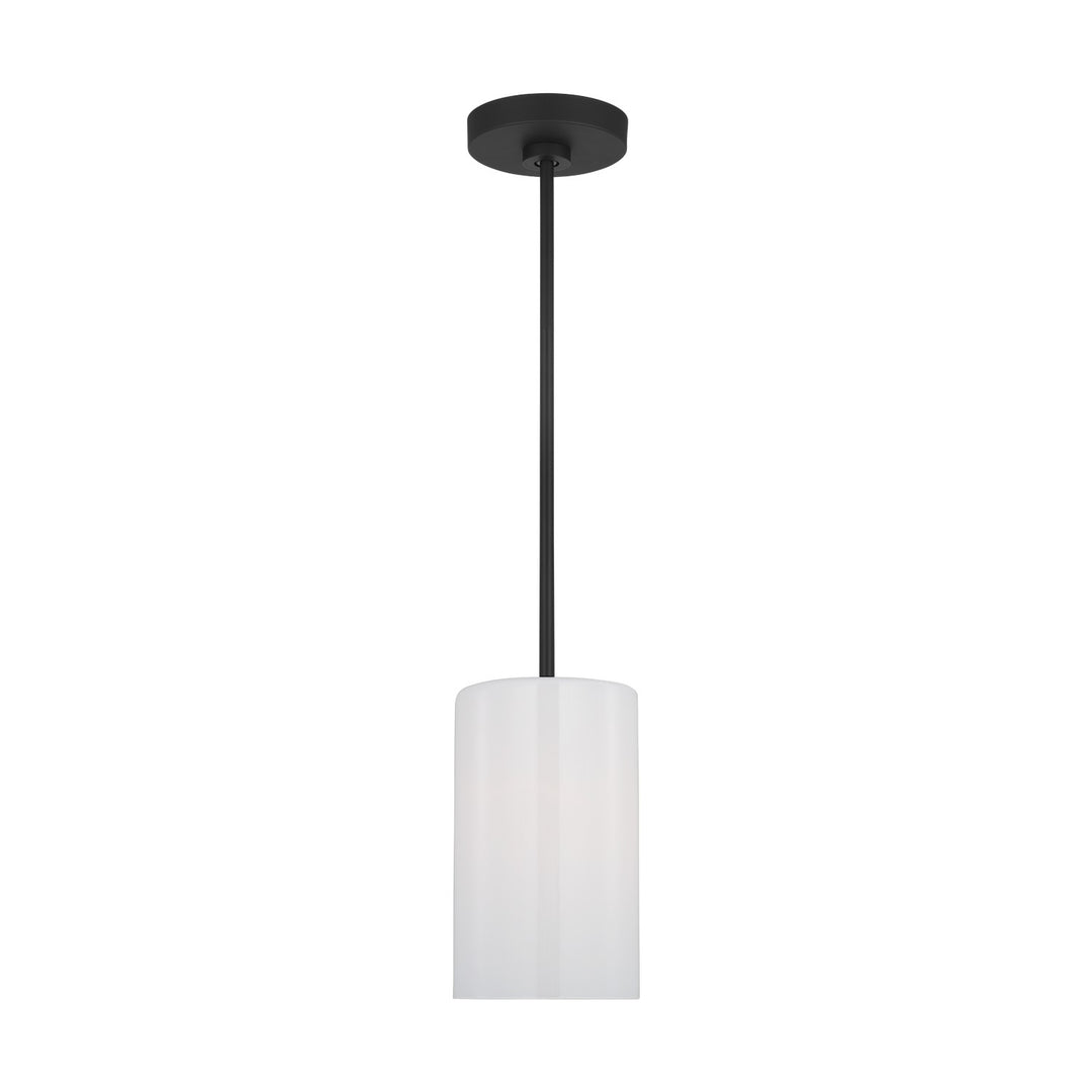 Generation Lighting Canada - GLP1001MBK - One Light Mini Pendant - Rhett - Midnight Black