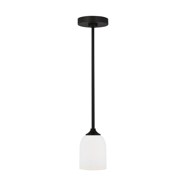 Generation Lighting Canada - GLP1021MBK - One Light Mini Pendant - Emile - Midnight Black
