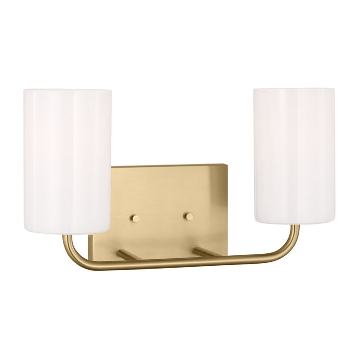 Generation Lighting Canada - GLV1002SB - Two Light Vanity - Rhett - Satin Brass