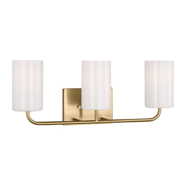 Generation Lighting Canada - GLV1003SB - Three Light Vanity - Rhett - Satin Brass