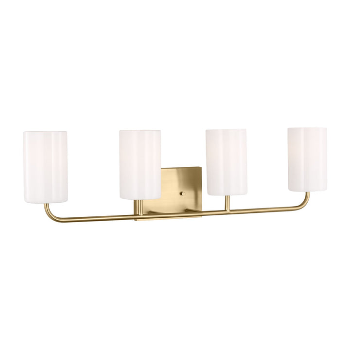 Rhett Four Light Vanity in Satin Bronze - available from The Lighting Shoppe, trusted by Canadian homeowners