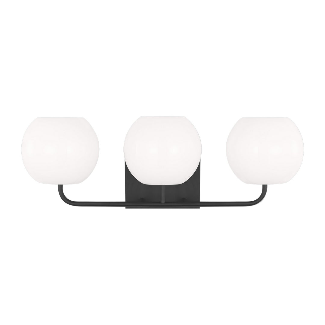 Generation Lighting Canada - GLV1013MBK - Three Light Vanity - Rory - Midnight Black