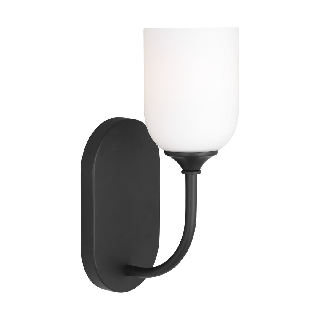 Generation Lighting Canada - GLV1021MBK - One Light Vanity - Emile - Midnight Black