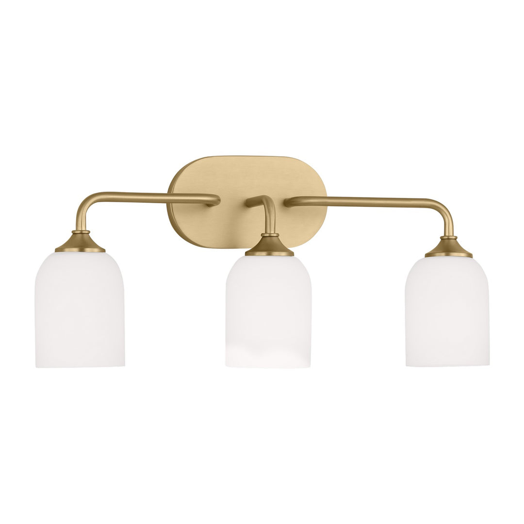Emile Three Light Vanity in Satin Bronze - available from The Lighting Shoppe, trusted by Canadian homeowners